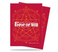 Image for Red Card Back Standard Deck Protectors for Force of Will (65-Pack) - Card Sleeves