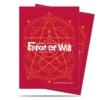Image for Red Card Back Standard Deck Protectors for Force of Will (65-Pack) - Card Sleeves