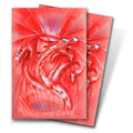 Image for Red Diamond Dragon Small Deck Protectors by Monte Moore (50-Pack) - Card Sleeves