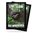 Image for Sloth: Live Slow, Die Whenever Standard Deck Protectors (50-Pack) - Card Sleeves