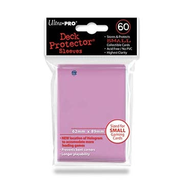 Image for Small Deck Protectors - Pink (60-Pack) - Card Sleeves