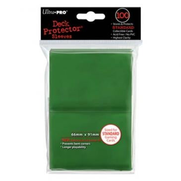 Image for Standard Deck Protectors - Green (100-Pack) - Card Sleeves