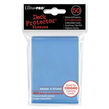 Image for PRO-Gloss Standard Deck Protectors - Light Blue (Classic) (50-Pack) - Card Sleeves