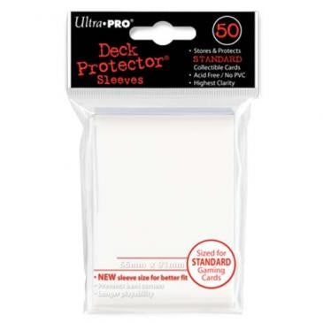 Image for Standard Deck Protectors - White (50-Pack) - Card Sleeves