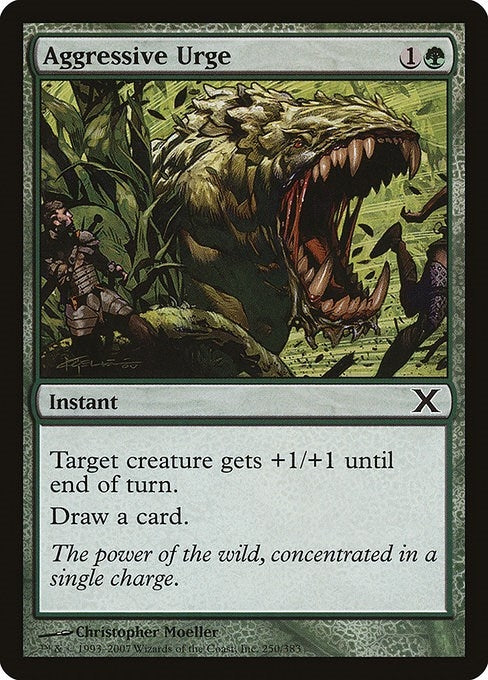 Image for Aggressive Urge (250) (10th Edition) - Magic: The Gathering