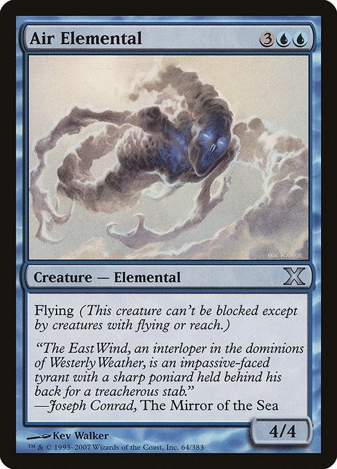 Image for Air Elemental (64) (10th Edition) - Magic: The Gathering