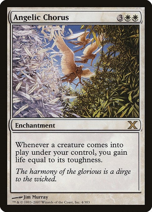 Image for Angelic Chorus (4) (10th Edition) - Magic: The Gathering