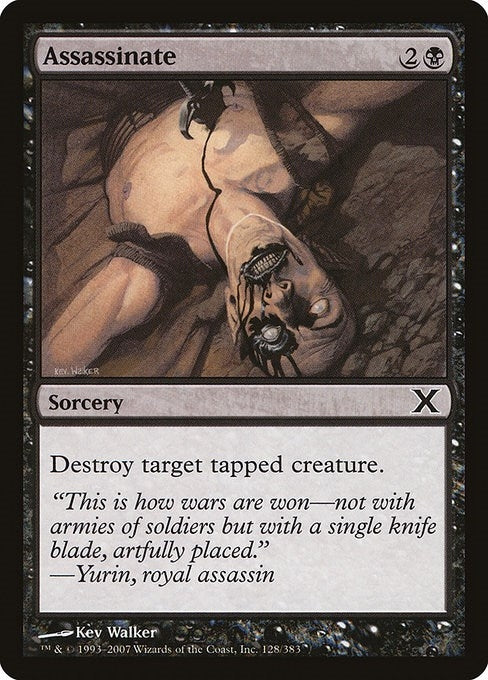 Image for Assassinate (128) (10th Edition) - Magic: The Gathering