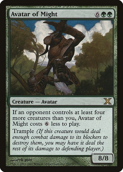 Image for Avatar of Might (251) (10th Edition) - Magic: The Gathering