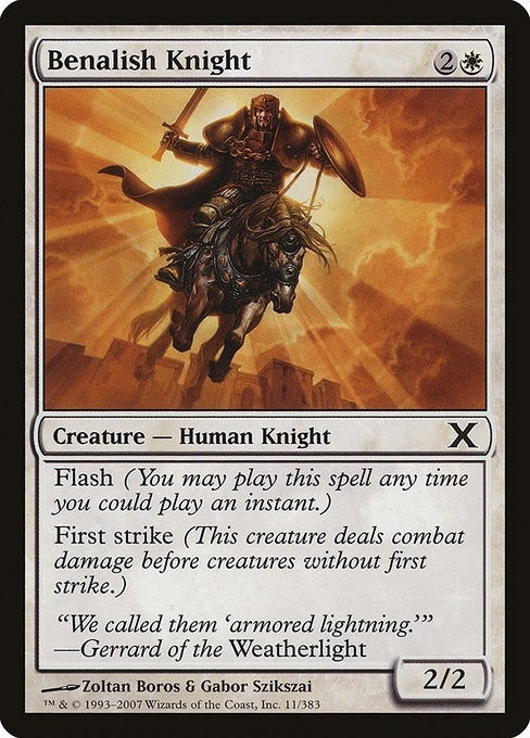 Image for Benalish Knight (11) (10th Edition) - Magic: The Gathering