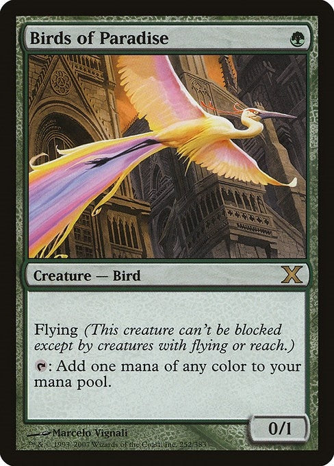 Image for Birds of Paradise (252) (10th Edition) - Magic: The Gathering
