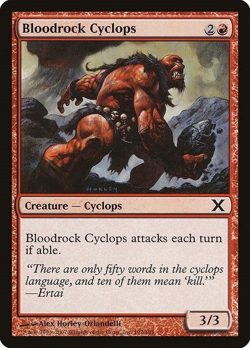Image for Bloodrock Cyclops (192) (10th Edition) - Magic: The Gathering