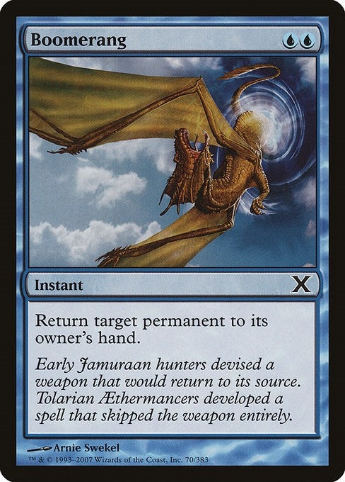 Image for Boomerang (70) (10th Edition) - Magic: The Gathering