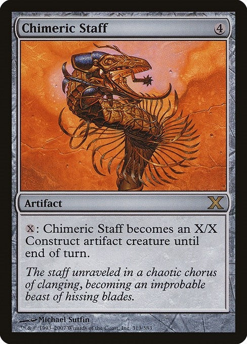 Image for Chimeric Staff (313) (10th Edition) - Magic: The Gathering