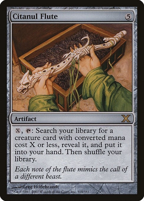 Image for Citanul Flute (315) (10th Edition) - Magic: The Gathering