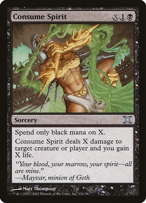 Image for Consume Spirit (131) (10th Edition) - Magic: The Gathering