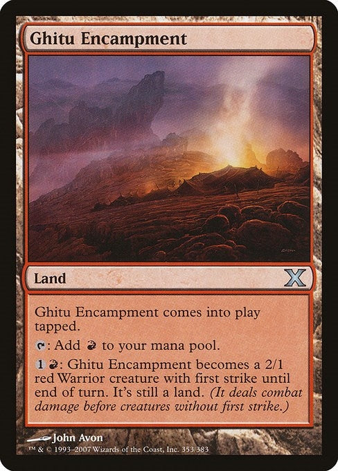 Image for Ghitu Encampment (353) (10th Edition) - Magic: The Gathering