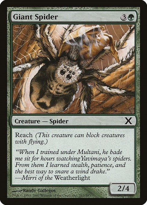 Image for Giant Spider (267) (10th Edition) - Magic: The Gathering