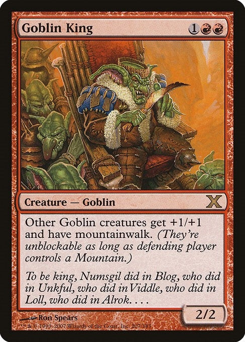 Image for Goblin King (207) (10th Edition) - Magic: The Gathering