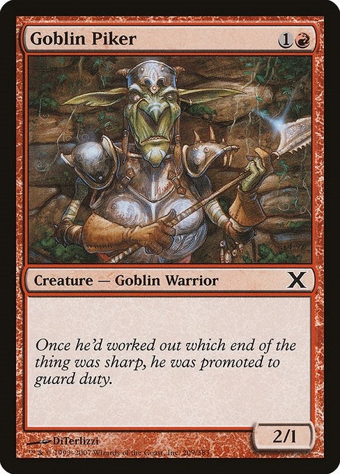 Image for Goblin Piker (209) (10th Edition) - Magic: The Gathering