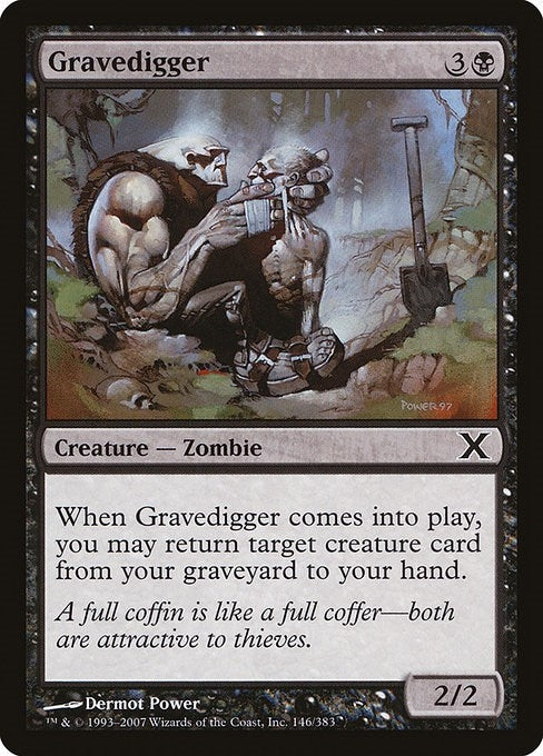 Image for Gravedigger (146) (10th Edition) - Magic: The Gathering