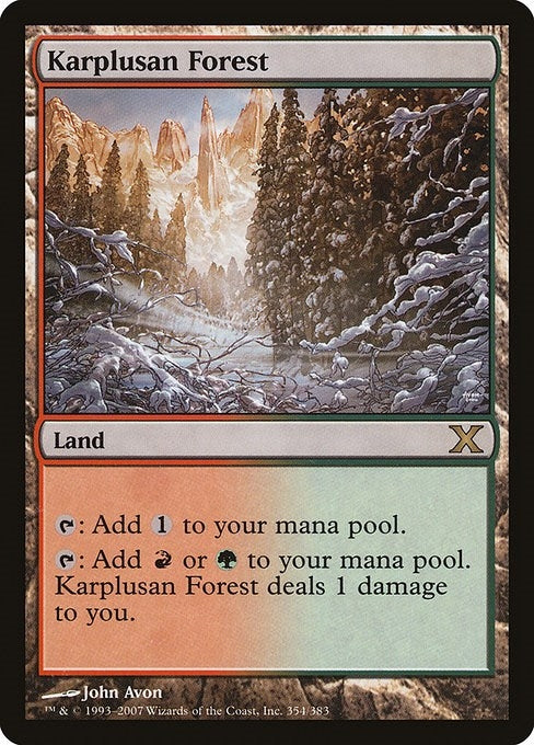 Image for Karplusan Forest (354) (10th Edition) - Magic: The Gathering