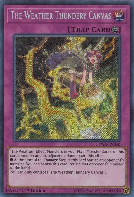 Image for The Weather Thundery Canvas (SPWA-EN040) (SPWA) - YuGiOh