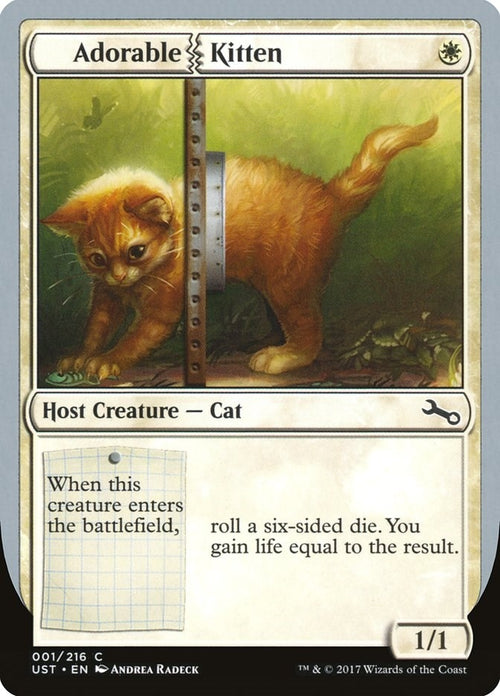 Image for Adorable Kitten (1) (Unstable) - Magic: The Gathering