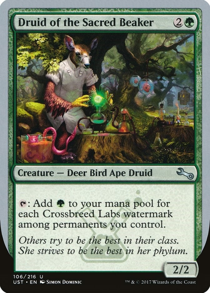 Image for Druid of the Sacred Beaker (106) (Unstable) - Magic: The Gathering