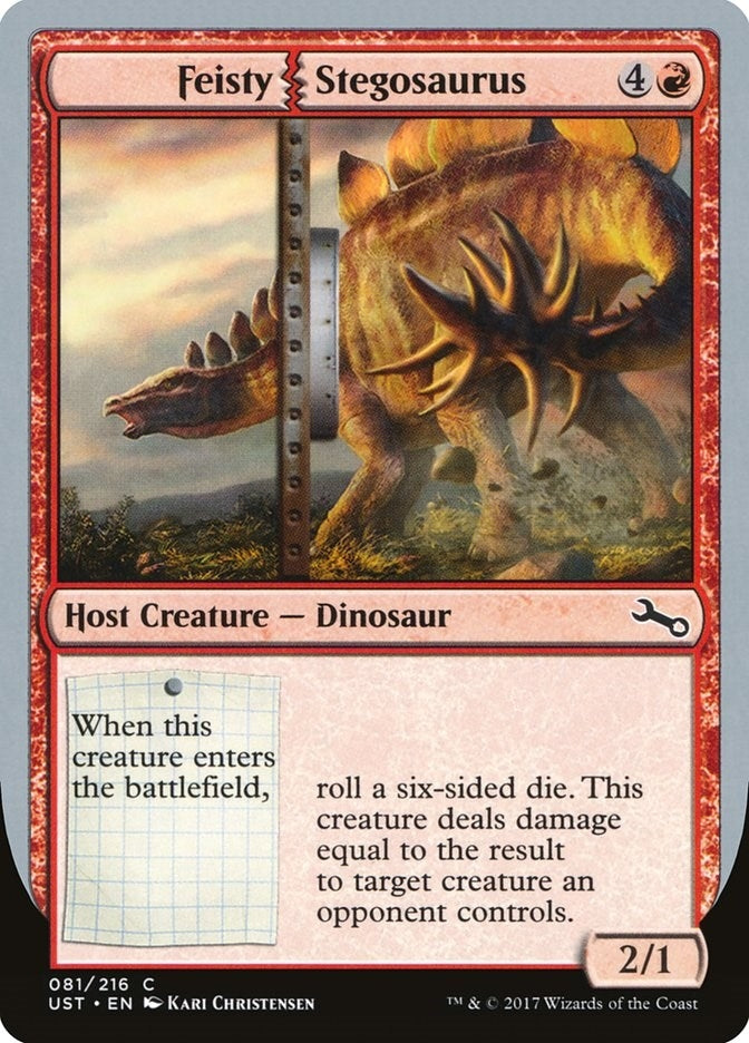Image for Feisty Stegosaurus (81) (Unstable) - Magic: The Gathering