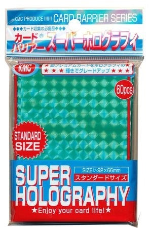 Image for KMC Card Barrier - Super Holography - Green (60-Pack) - Card Sleeves