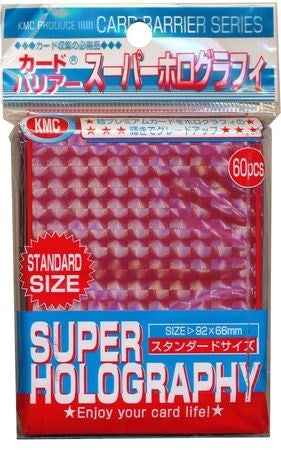 Image for KMC Card Barrier - Super Holography - Red (60-Pack) - Card Sleeves
