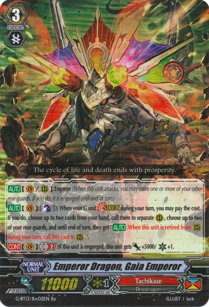 Image for Emperor Dragon, Gaia Emperor (G-BT13/Re:02EN) (G-BT13: Ultimate Stride) - Cardfight Vanguard