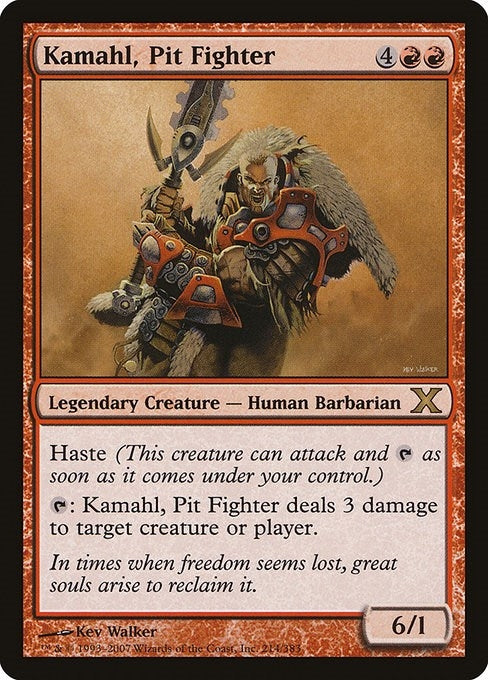 Image for Kamahl, Pit Fighter (214) (10th Edition) - Magic: The Gathering