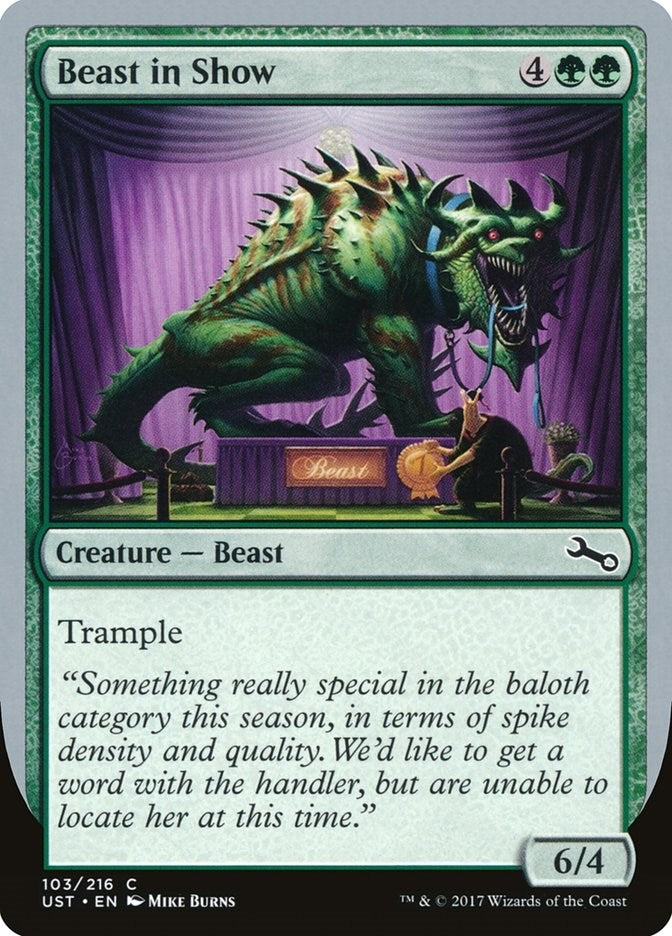 Image for Beast in Show (C) (103) (Unstable) - Magic: The Gathering