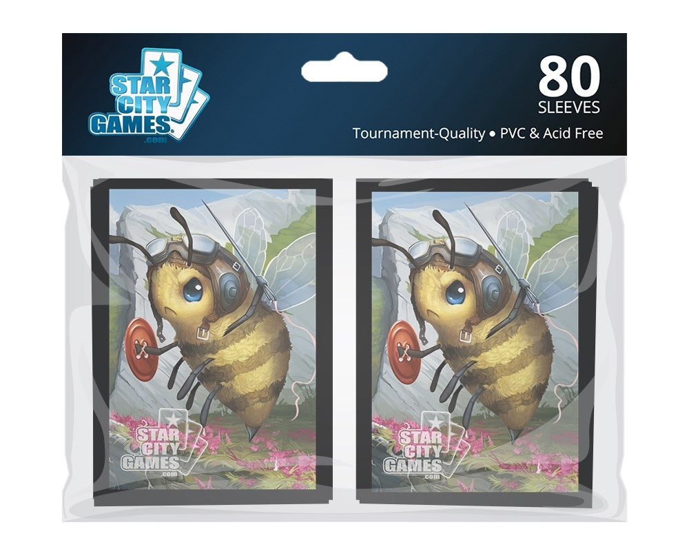 Image for Star City Games Gloss Sleeves - Bee (80-Pack) - Card Sleeves