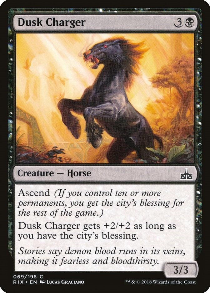 Image for Dusk Charger (69) (Rivals of Ixalan) - Magic: The Gathering