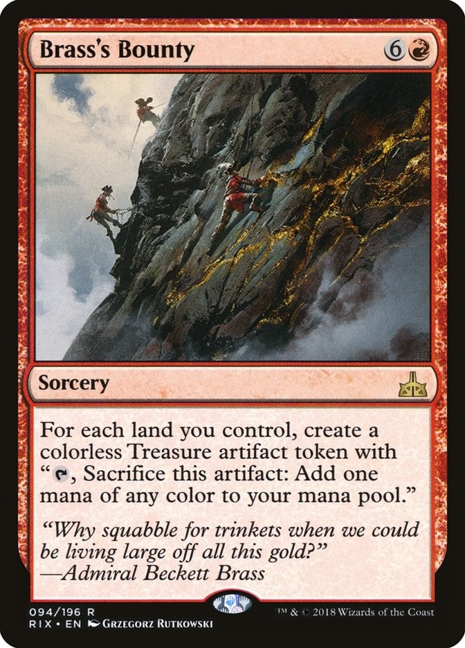 Image for Brass's Bounty (94) (Rivals of Ixalan) - Magic: The Gathering