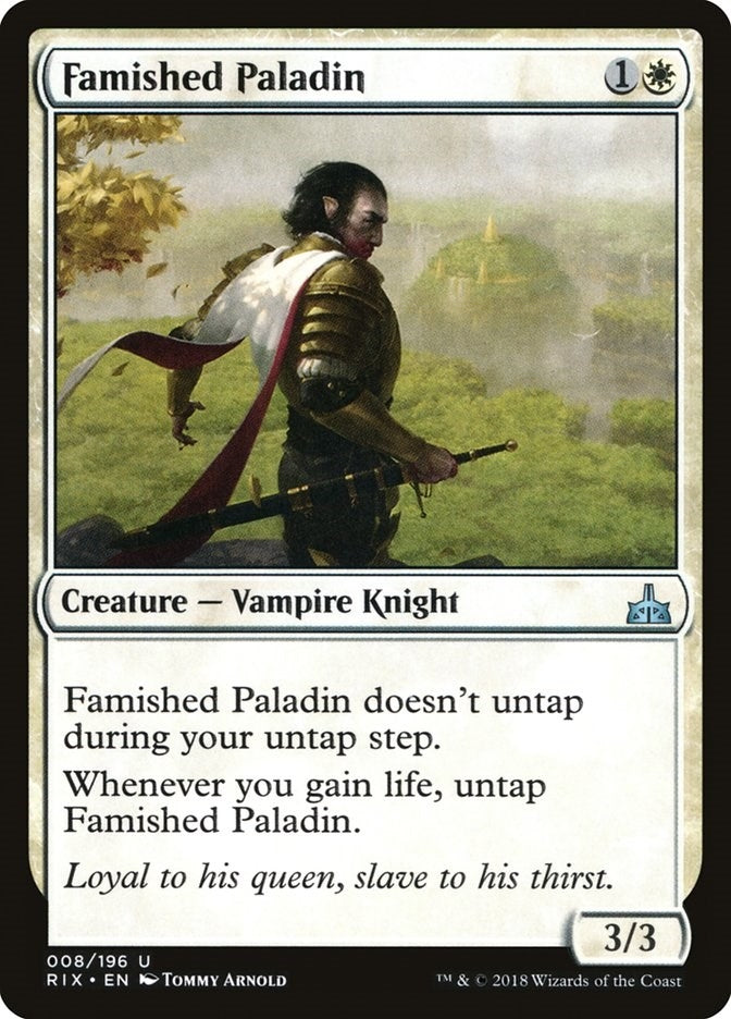 Image for Famished Paladin (8) (Rivals of Ixalan) - Magic: The Gathering
