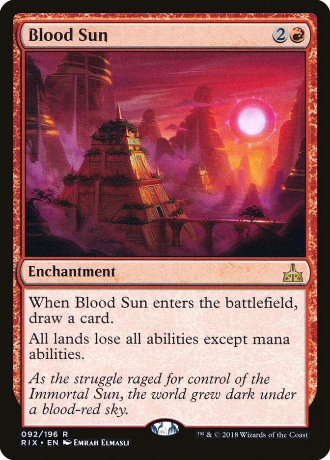 Image for Blood Sun (92) (Rivals of Ixalan) - Magic: The Gathering