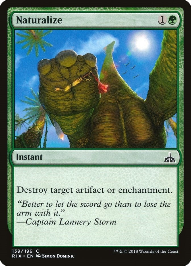 Image for Naturalize (139) (Rivals of Ixalan) - Magic: The Gathering