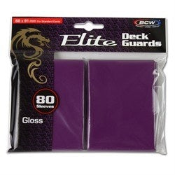 Image for Elite Deck Guards - Glossy Standard - Mulberry (80-Pack) - Card Sleeves