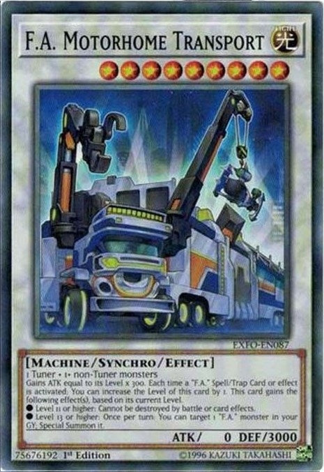 Image for F.A. Motorhome Transport (EXFO-EN087) (EXFO) - YuGiOh