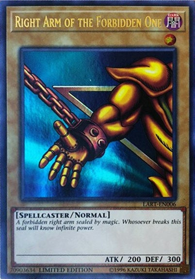 Image for Right Arm of the Forbidden One (LART-EN006) (LART) - YuGiOh