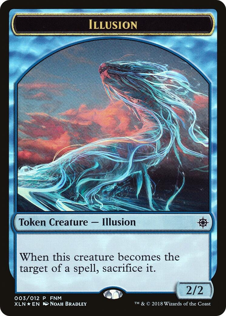 Image for Illusion // Saproling Double-Sided Token (3) (FNM Promos) - Magic: The Gathering