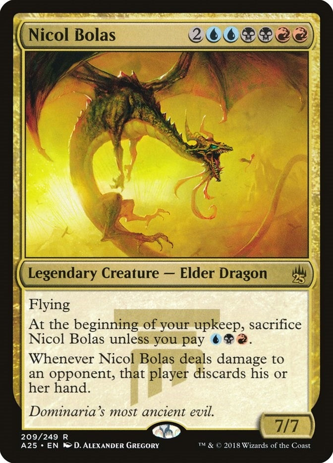 Image for Nicol Bolas (209) (Masters 25) - Magic: The Gathering