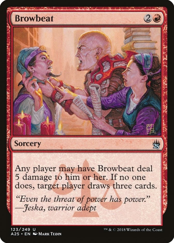 Image for Browbeat (123) (Masters 25) - Magic: The Gathering