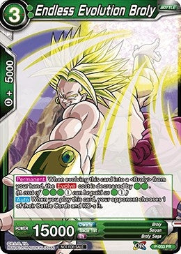 Image for Endless Evolution Broly (P-033) (Promotion Cards) - Dragon Ball Super: Masters
