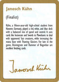 Image for 1997 Janosch Kuhn Biography Card (World Championship Decks) - Magic: The Gathering