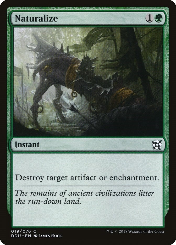 Image for Naturalize (19) (Elves vs. Inventors) - Magic: The Gathering
